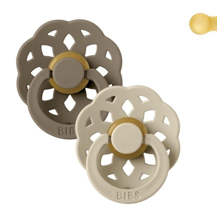 2 Chupetas Bibs Boheme Vanilla | Dark Oak - Bibs - 5713795229222