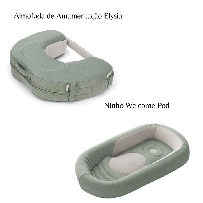 Conjunto Inglesina com Almofada de Amamentação Elysia e Ninho Welcome Pod - Inglesina - PACKINHOME001-001