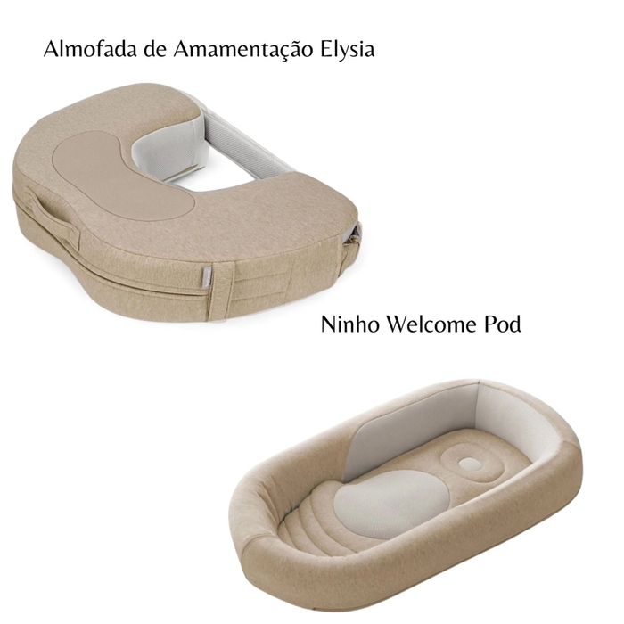Conjunto Inglesina com Almofada de Amamentação Elysia e Ninho Welcome Pod - Inglesina - PACKINHOME001-030