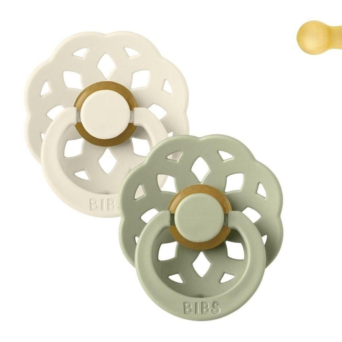 2 Chupetas Bibs Boheme Ivory | Sage - Bibs - 5713795229123
