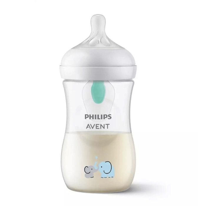 Biberão Philips Avent Natural Response AirFree Elefantes 260ml - Philips Avent - 8710103990413