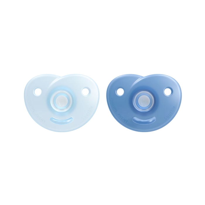 2 Chupetas Philips Avent Soothie Menino 0-6m - Philips Avent - 8720689041904