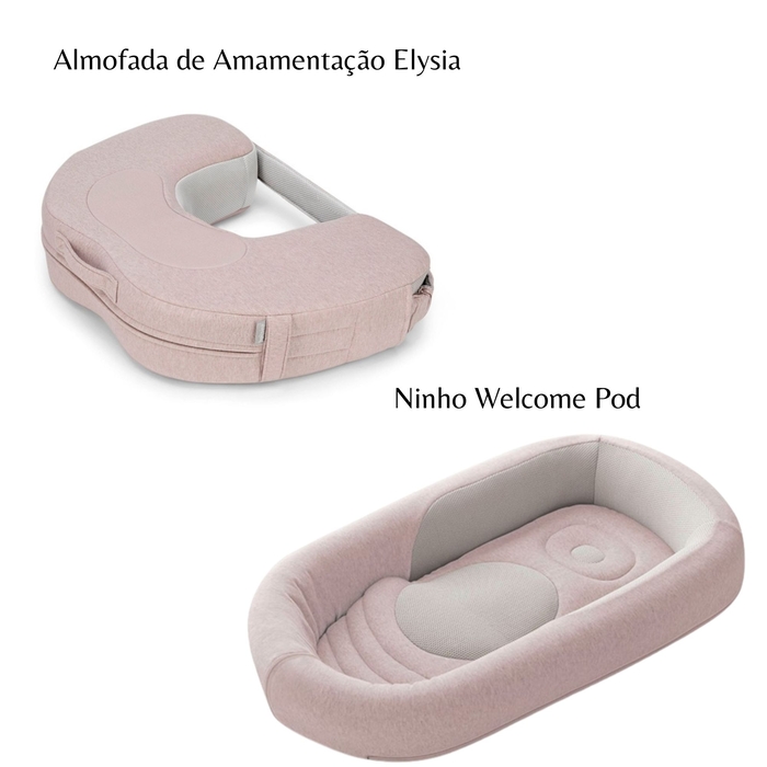 Conjunto Inglesina com Almofada de Amamentação Elysia e Ninho Welcome Pod - Inglesina - PACKINHOME001-007