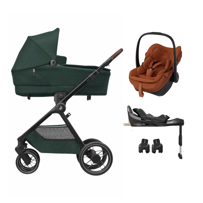 Carrinho de Bebé Maxi-Cosi Oxford Plus, Pebble Slide Pro, Adaptadores e Base FamilyFix Slide Pro - Maxi-Cosi - PACKOXFORD004-017