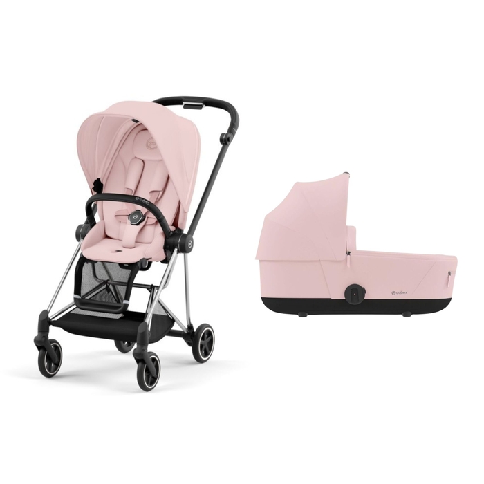 Pack Carrinho de Bebé Cybex Mios Chrome Black com Seat Pack e Alcofa - Cybex - PACKMIOS034-003