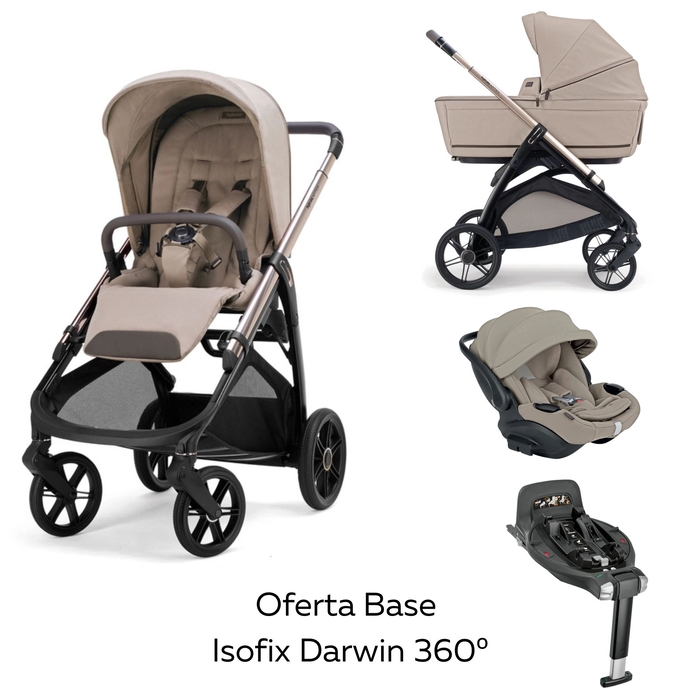 Carrinho de Bebé Trio Inglesina Aptica com Oferta Base Isofix Darwin 360º i-size - Inglesina - PACKAPTICA002-006
