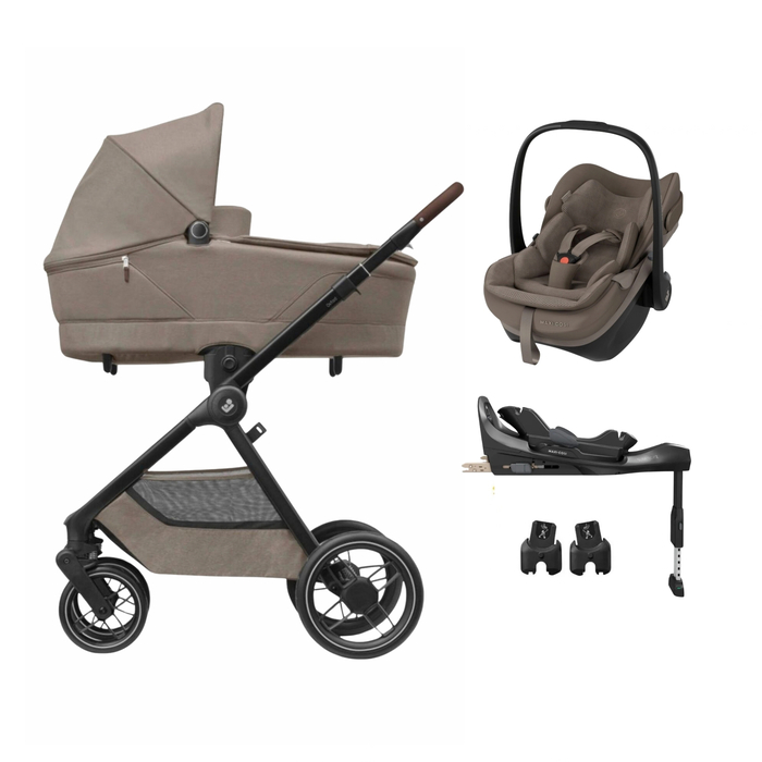 Carrinho de Bebé Maxi-Cosi Oxford Plus, Pebble Slide Pro, Adaptadores e Base FamilyFix Slide Pro - Maxi-Cosi - PACKOXFORD004-004