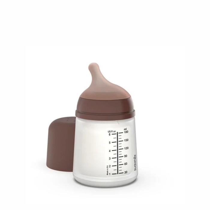 Biberão Suavinex com Tetina Silicone Anticólica Fluxo Lento 180 ml - Suavinex - 8426420084574