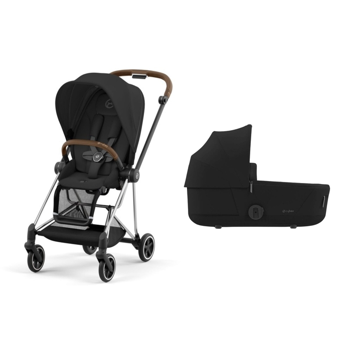 Pack Carrinho de Bebé Mios Cybex Chrome Brown com Seat Pack e Alcofa - Cybex - PACKMIOS035-001