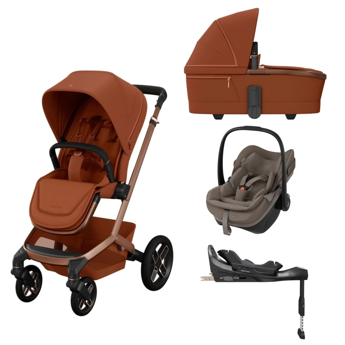 Carrinho de Bebé Maxi-Cosi Fame, Alcofa, Pebble Slide Pro  e Base FamilyFix Slide Pro - Maxi-Cosi - PACKFAME003-009