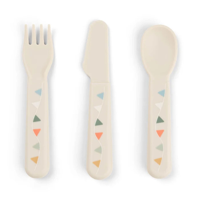 Conjunto de Talheres Done by Deer Celebration Sand - Done By Deer - 5712643063872