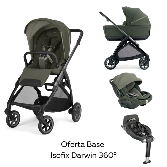 Carrinho de Bebé Trio Inglesina Electa com Oferta Base Isofix Darwin 360º i-size - Inglesina - PACKELECTA002-003
