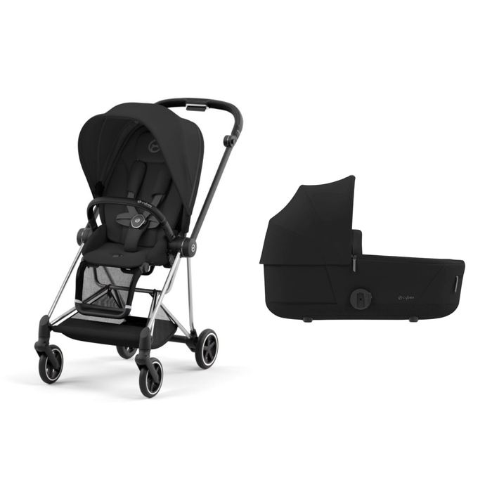 Pack Carrinho de Bebé Cybex Mios Chrome Black com Seat Pack e Alcofa - Cybex - PACKMIOS034-001