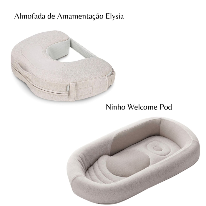Conjunto Inglesina com Almofada de Amamentação Elysia e Ninho Welcome Pod - Inglesina - PACKINHOME001-020