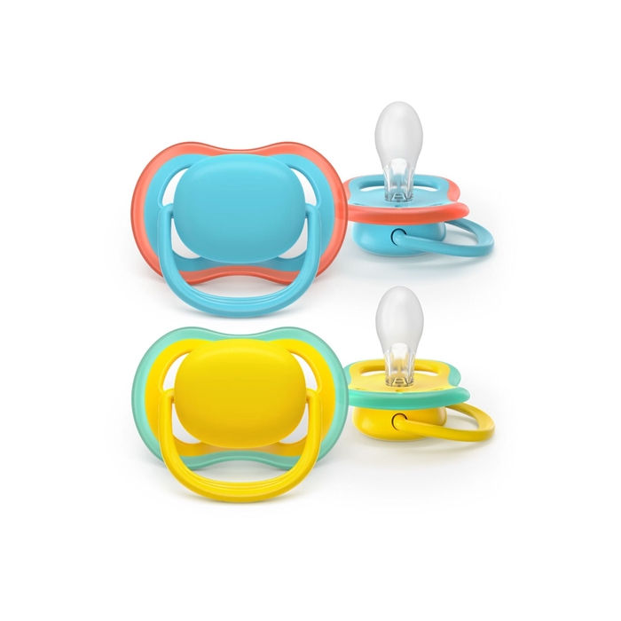 2 Chupetas Philips Avent Ultra Air Lisa Menino 18m+ - Philips Avent - 8720689042253