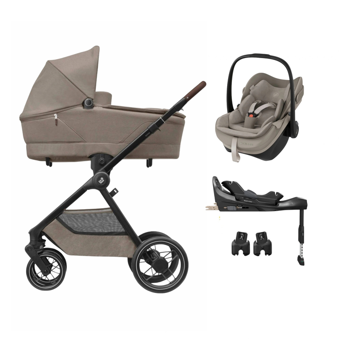 Carrinho de Bebé Maxi-Cosi Oxford Plus, Pebble Slide Pro, Adaptadores e Base FamilyFix Slide Pro - Maxi-Cosi - PACKOXFORD004-001