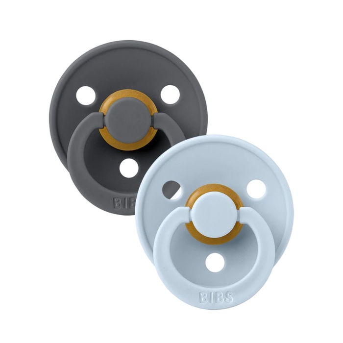2 Chupetas Bibs Colour Iron | Baby Blue - Bibs - 40279-0-6M