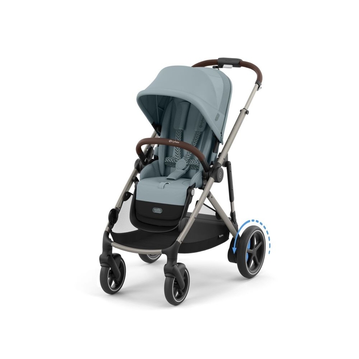 Carrinho de Bebé Cybex e-Gazelle S Taupe - Cybex - 4063846465941