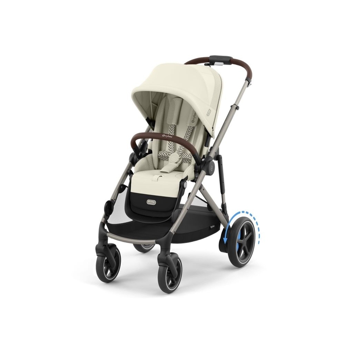 Carrinho de Bebé Cybex e-Gazelle S Taupe - Cybex - 4063846465989