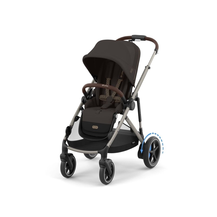 Carrinho de Bebé Cybex e-Gazelle S Taupe - Cybex - 4063846511648