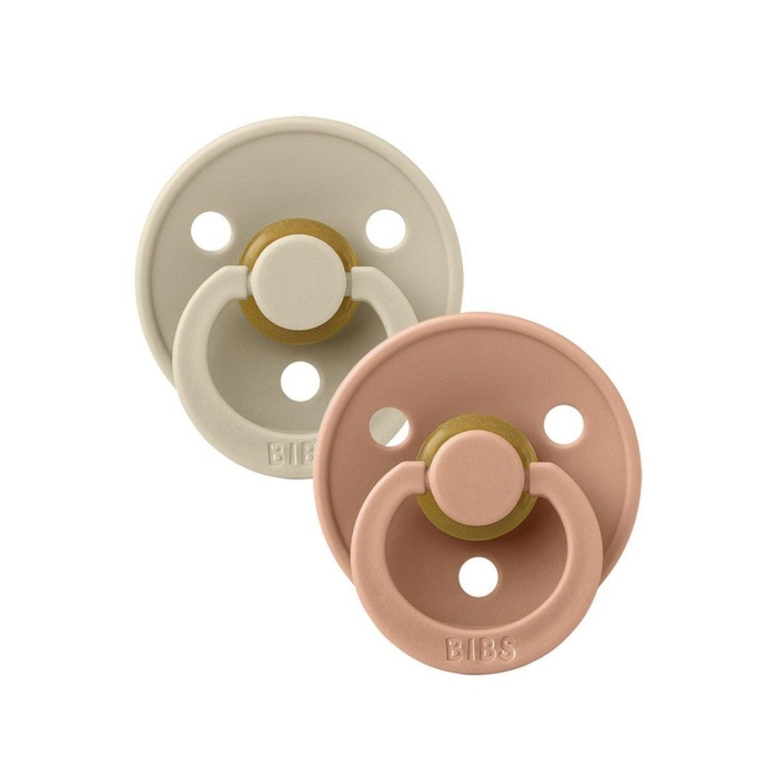 2 Chupetas Bibs Boheme Vanilla | Peach 0-6m - Bibs - 5713795229161
