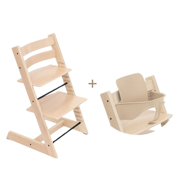 Conjunto Cadeira de Papa Stokke Tripp Trapp com Assento Infantil - Stokke - 7040356845002
