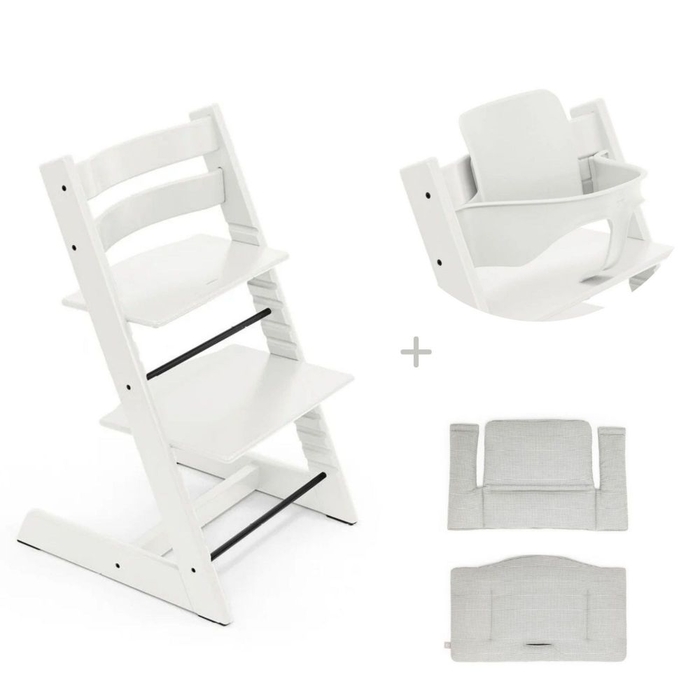 Conjunto Cadeira Tripp Trapp Stokke com Assento Infantil e Almofada - Stokke - 7040356851003