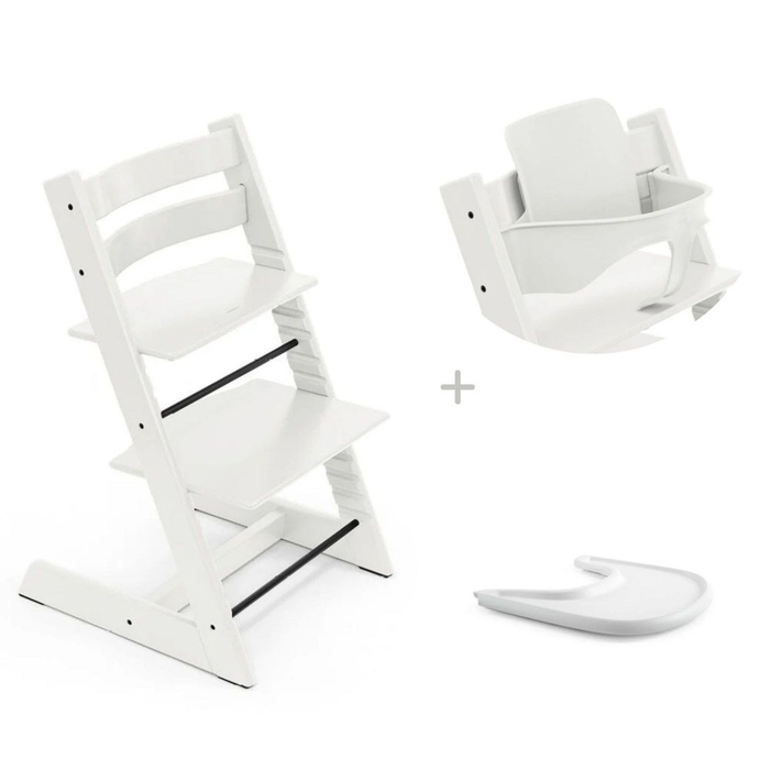 Conjunto Cadeira Tripp Trapp Stokke com Assento Infantil e Tabuleiro - Stokke - 7040356855001