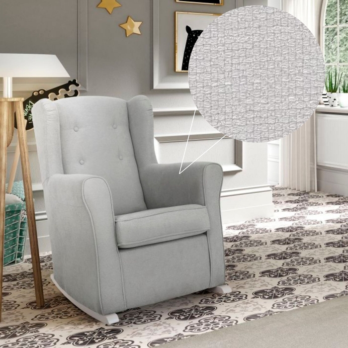 Sofá de Baloiço DC Dolce com Botões e Pés Baloiço White - Dream Concept - AS-22-DOLCE-BT-WH