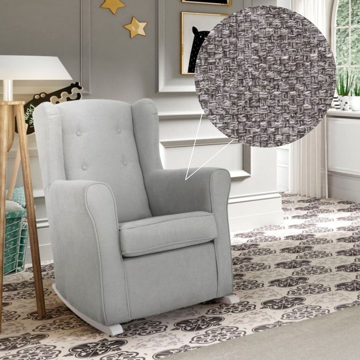 Sofá de Baloiço DC Dolce com Botões e Pés Baloiço White - Dream Concept - AS-23-DOLCE-BT-WH