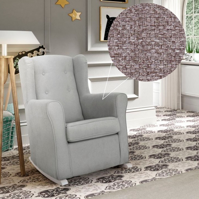 Sofá de Baloiço DC Dolce com Botões e Pés Baloiço White - Dream Concept - AS-25-DOLCE-BT-WH