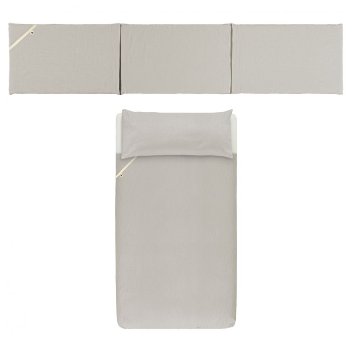 Capa de Edredão e Protetor de Berço Baby Clic Plain Stone Grey - Baby Clic - 8438085249748