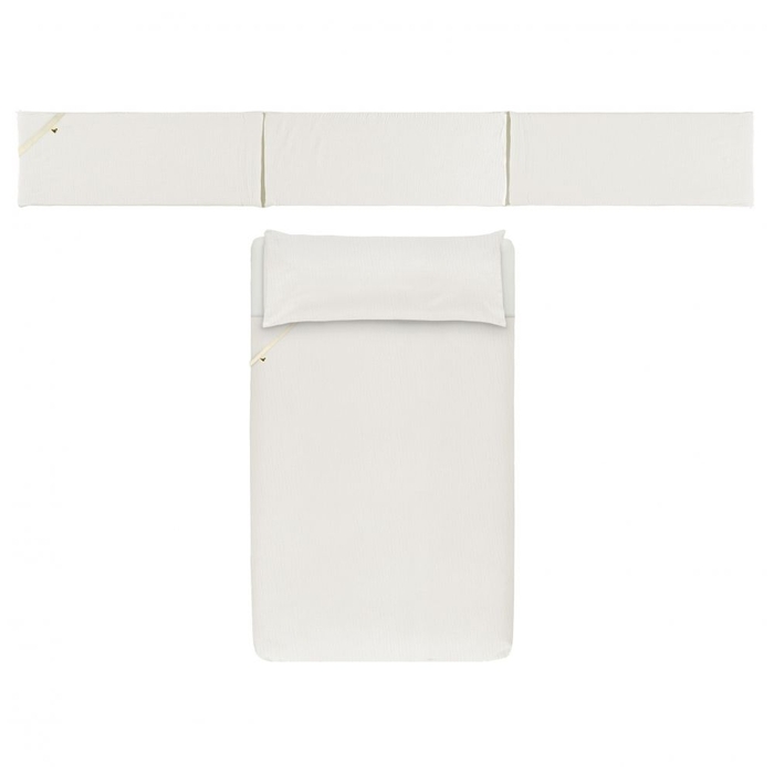 Capa de Edredão e Protetor de Berço Baby Clic Plain Ecru - Baby Clic - 8438085249762