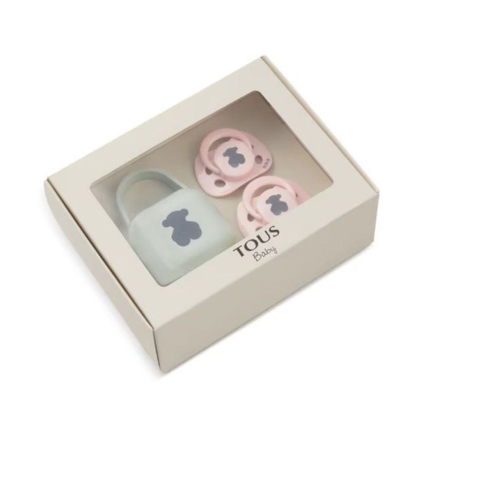 Conjunto 2 Chupetas Tous com Caixa de Transporte Bear 0m+ - Tous - 8434134324725