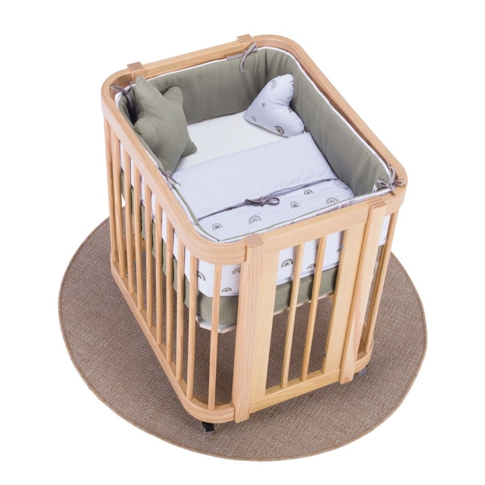 Mini Berço Convertível Alondra Crea Uno Nomad com Colchão, Saco Cama e Protetor - Alondra - CREA1-K21-M5000-TX127