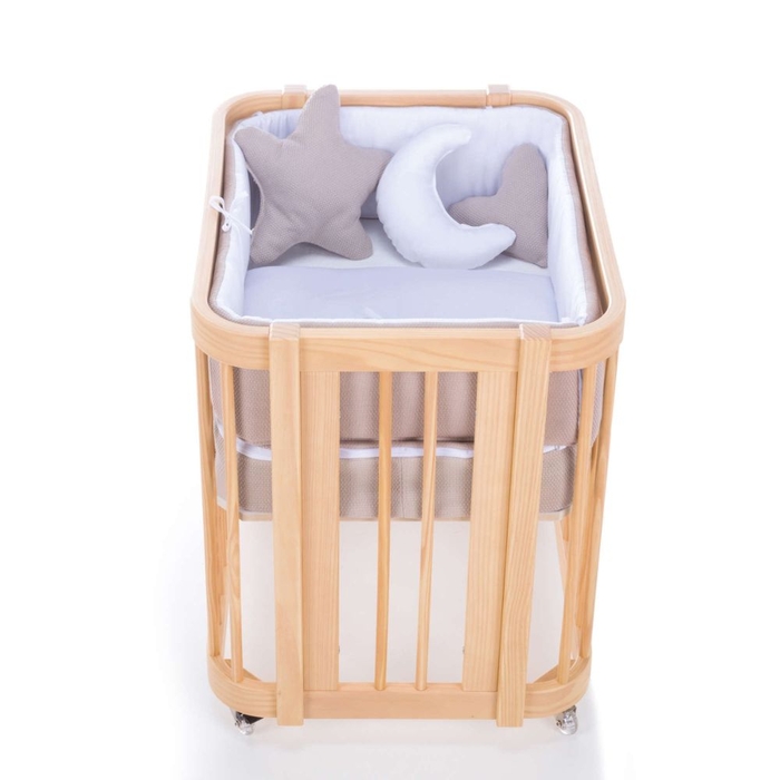 Berço Alondra Crea Tre Nomad 4 em 1 com Saco Cama e Protetor - Alondra - CREA3-K40-M5000-TX123