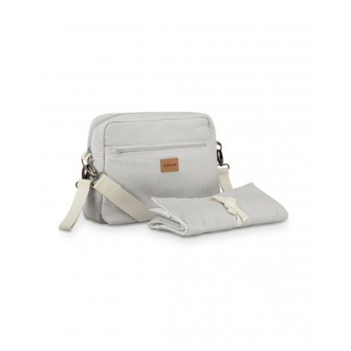 Bolsa de Maternidade Petit Praia Walk Waffle Pearl - Petit Praia - 8438082983454