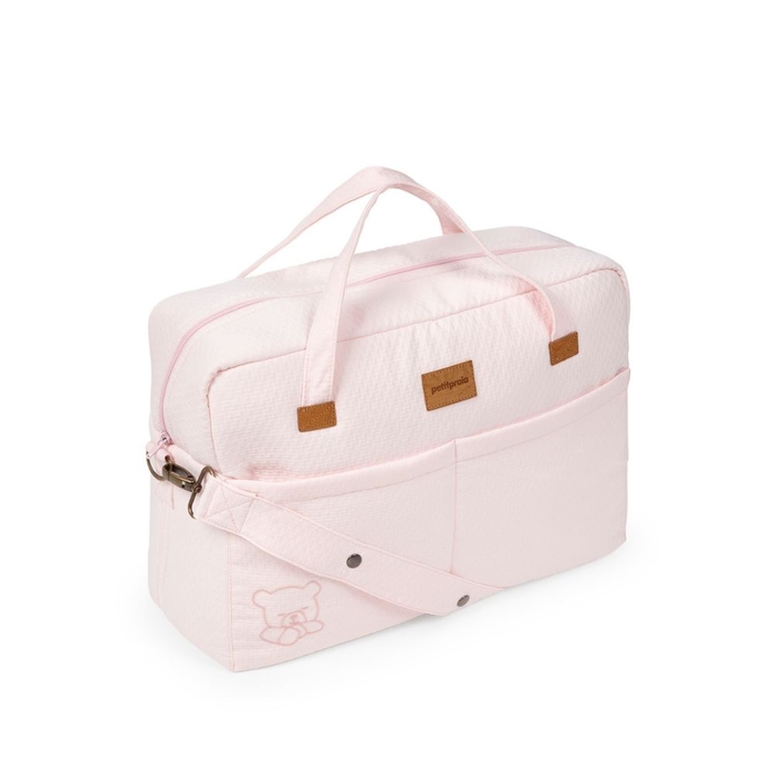 Bolsa de Maternidade Petit Praia Teddy Rosa - Petit Praia - 8438082912775