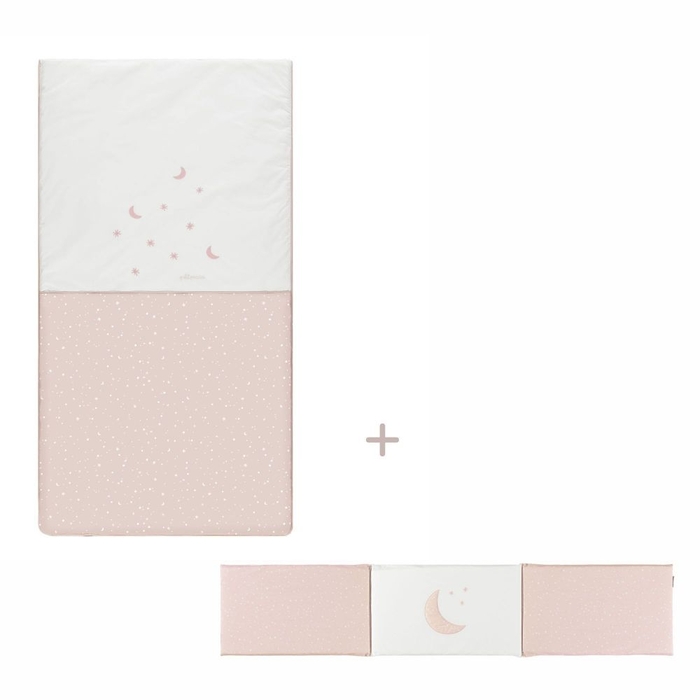 Colcha e Protetor Petit Praia Cosmos Rosa - Petit Praia - 8438083000822