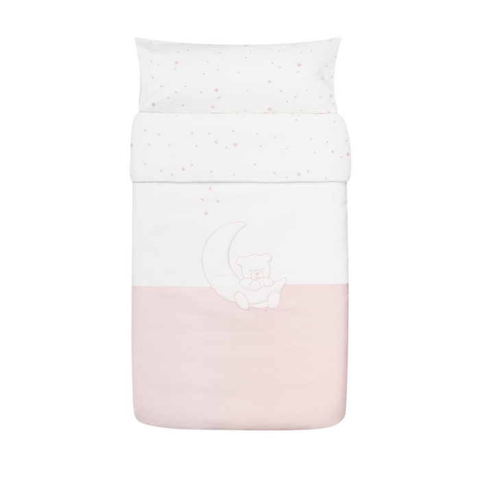 Capa de Edredão Petit Praia Teddy Rosa - Petit Praia - 8438082912898