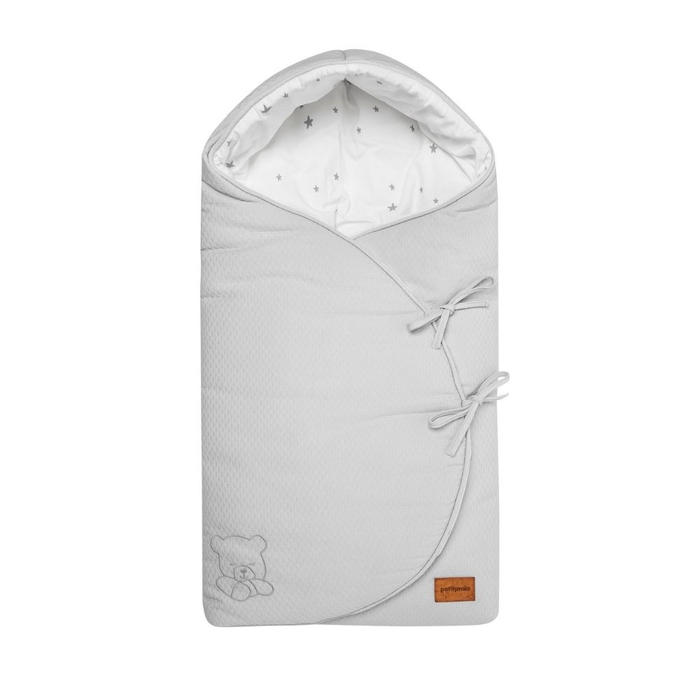 Saco para Babycoque Petit Praia Teddy Gris - Petit Praia - 8438082913338