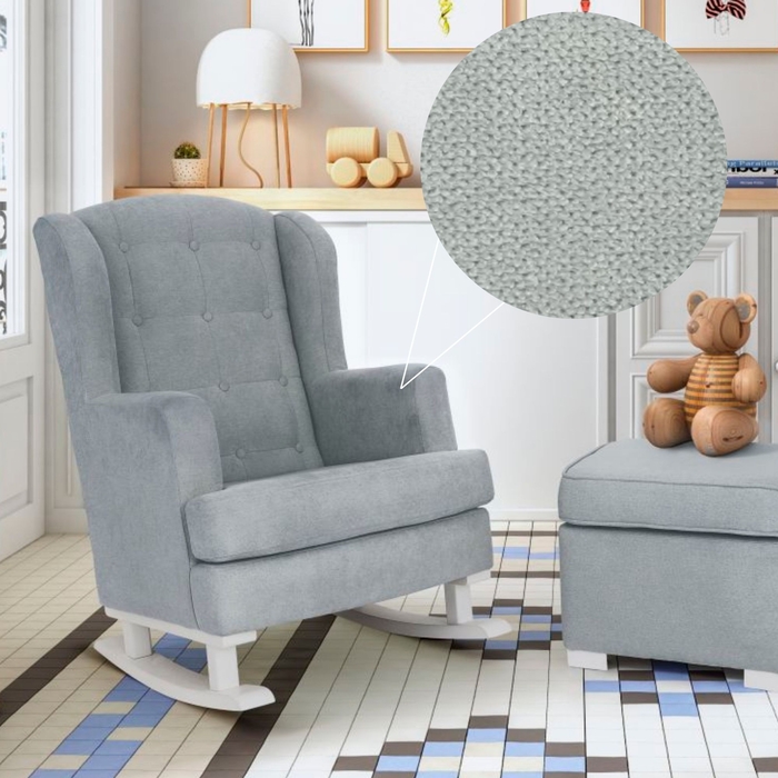 Sofá de Baloiço Privé DC com Botões e Pés Baloiço White - Dream Concept - NI-11-PRIVE-BT-WH