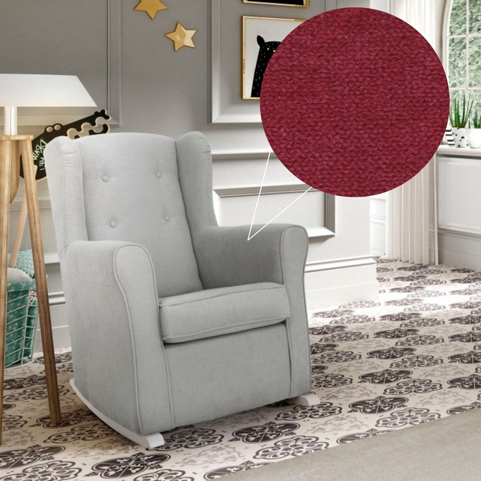 Sofá de Baloiço DC Dolce com Botões e Pés Baloiço White - Dream Concept - NI-17-DOLCE-BT-WH