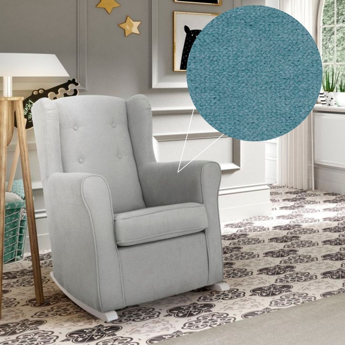 Sofá de Baloiço DC Dolce com Botões e Pés Baloiço White - Dream Concept - NI-18-DOLCE-BT-WH