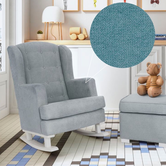 Sofá de Baloiço Privé DC com Botões e Pés Baloiço White - Dream Concept - NI-18-PRIVE-BT-WH