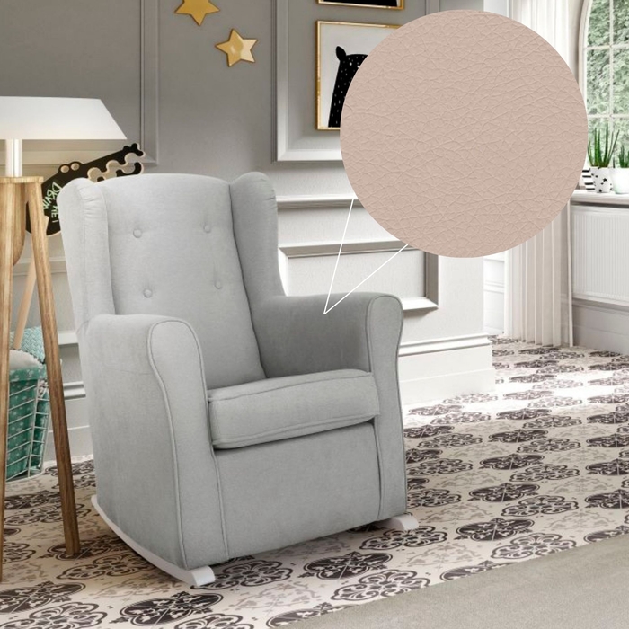 Sofá de Baloiço DC Dolce com Botões e Pés Baloiço White - Dream Concept - NP-36-DOLCE-BT-WH