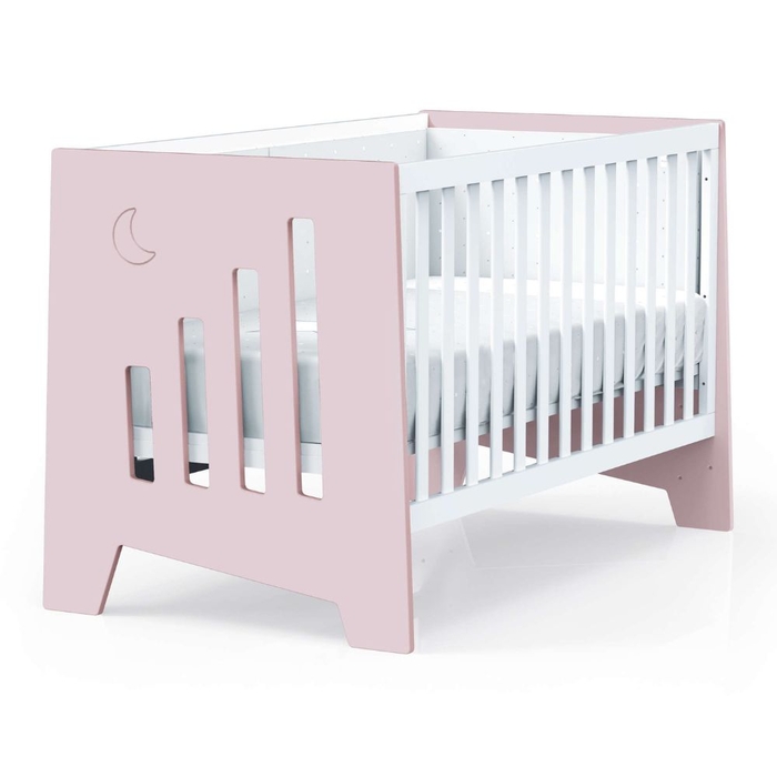 Berço Alondra Omni XL Pink 6 em 1 com Barra Infantil e Têxteis - Alondra - OMNIXL-K13-M7742-TX114