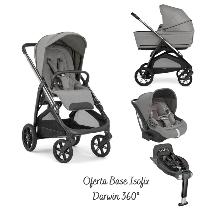 Carrinho de Bebé Trio Inglesina Aptica com Oferta Base Isofix Darwin 360º i-size - Inglesina - PACKAPTICA001-003