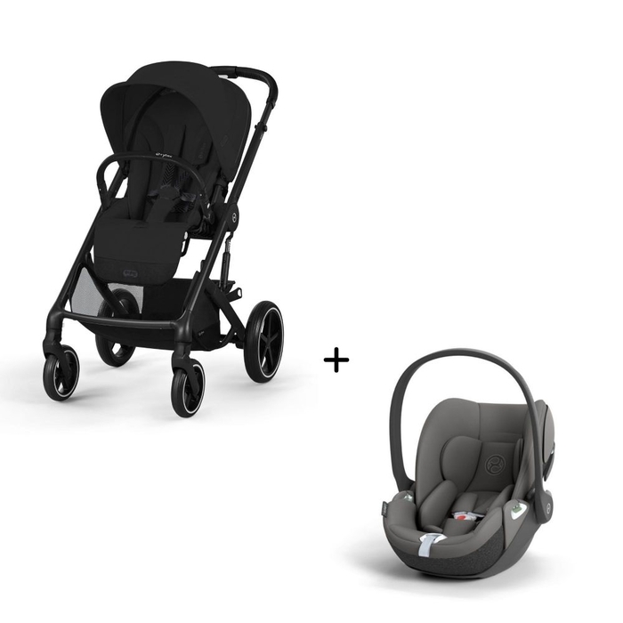 Carrinho de Bebé Balios S Lux Black e Babycoque Cloud T i-Size Cybex - Cybex - PACKBALIOS005-001
