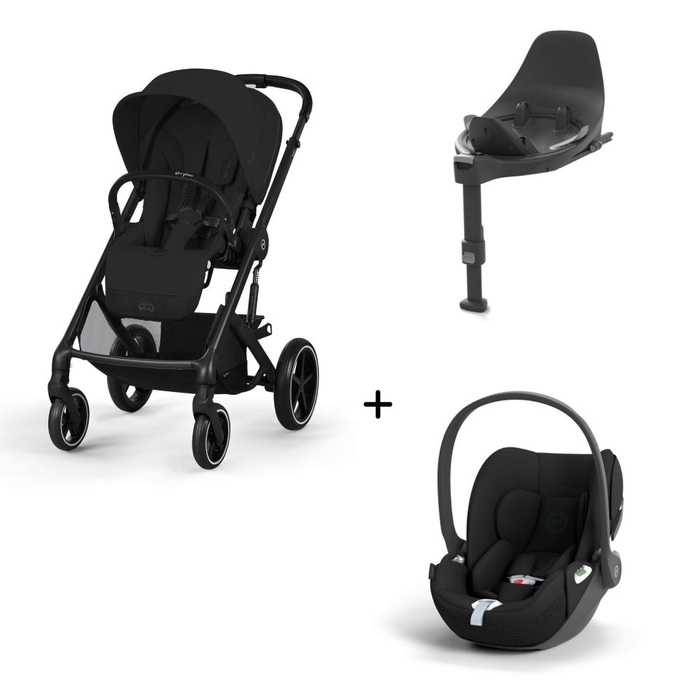 Carrinho de Bebé Balios S Lux Black, Babycoque Cloud T i-Size e Base T Isofix i-Size Cybex - Cybex - PACKBALIOS006-002